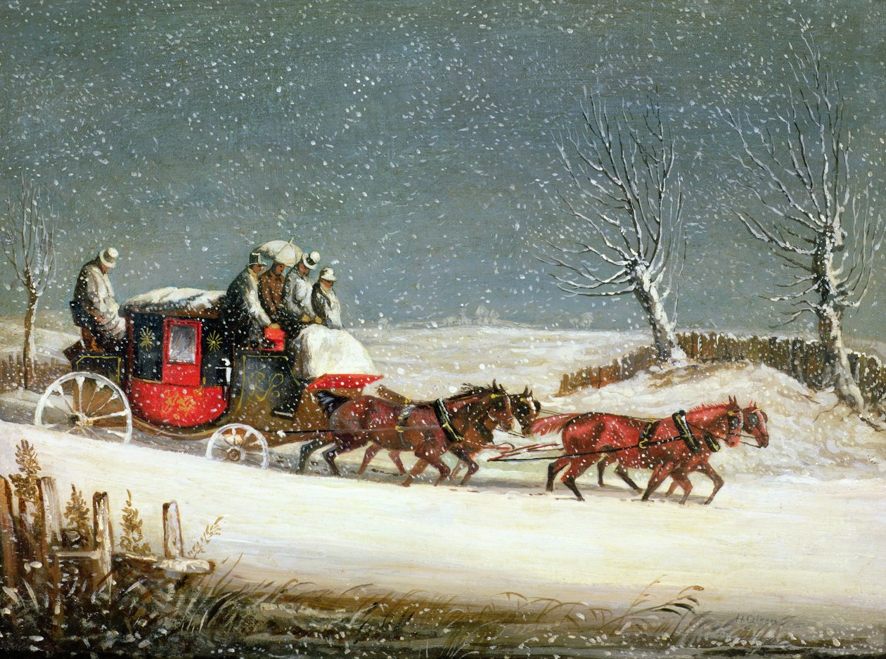 El Correo Real en Nieve Profunda de Samuel Henry Alken