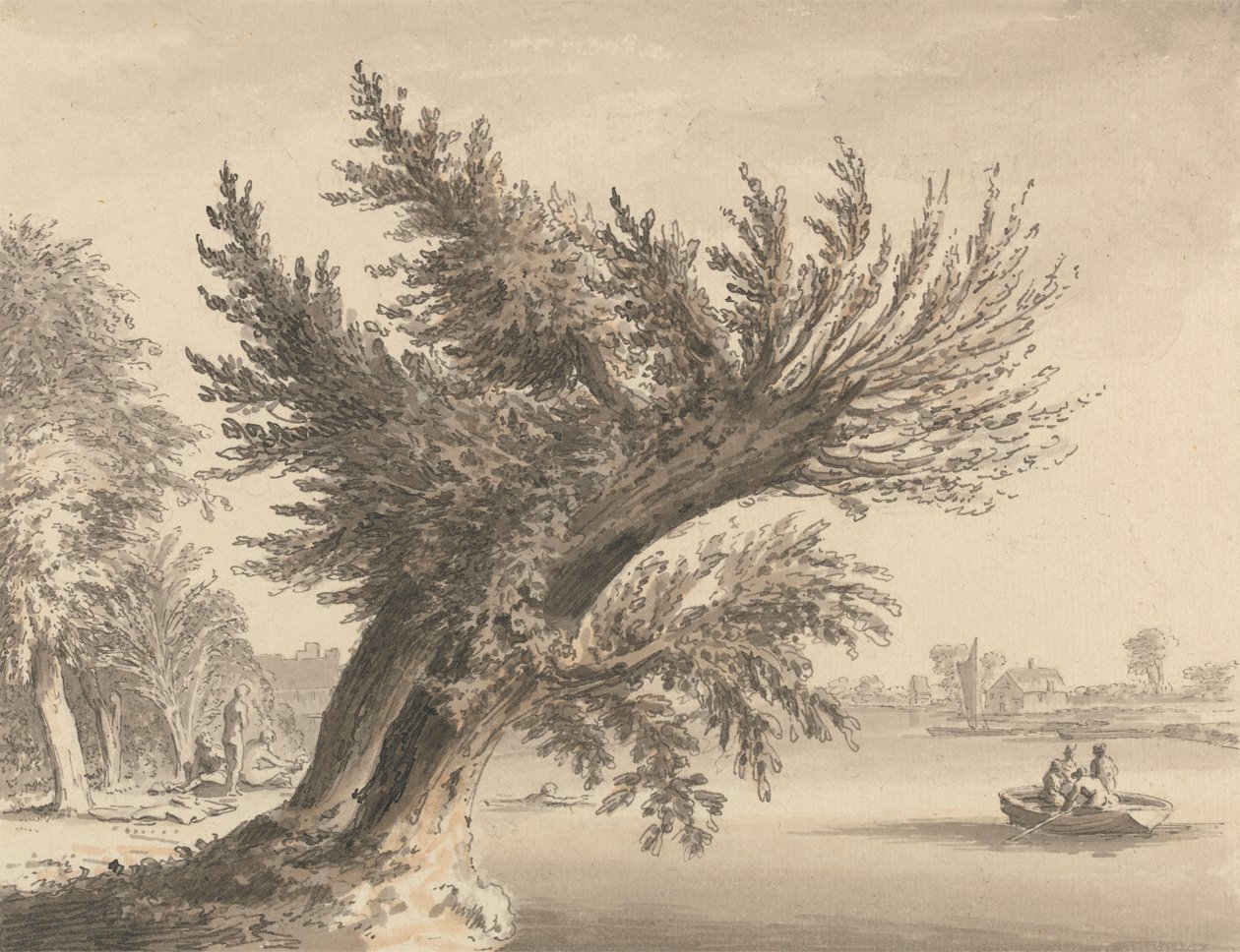 En el Támesis, en Barnes de Samuel Hieronymus Grimm