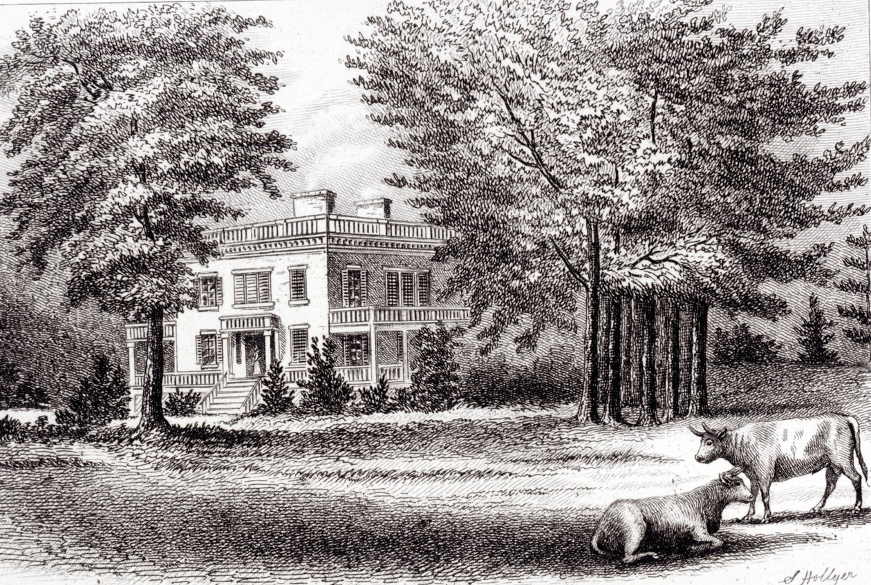 Hamilton Grange, de Viejo Nueva York, Volumen I, 1802 de Samuel Hollyer