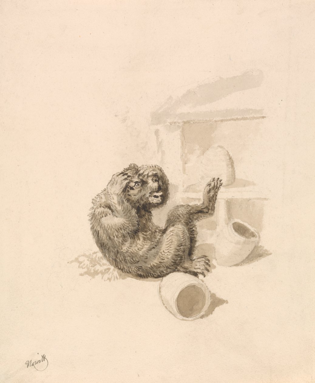Oso y colmenas de Samuel Howitt