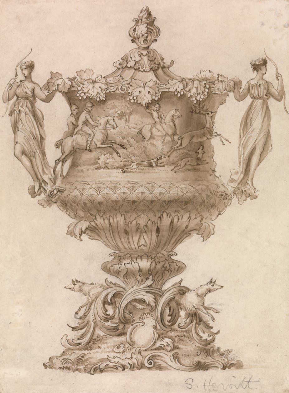 Diseño para un trofeo de caza o una copa amorosa de Samuel Howitt