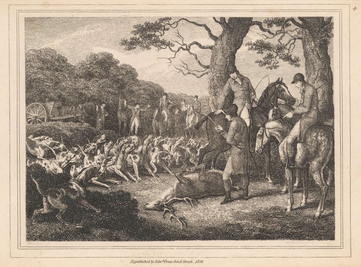 Caza del ciervo de Samuel Howitt