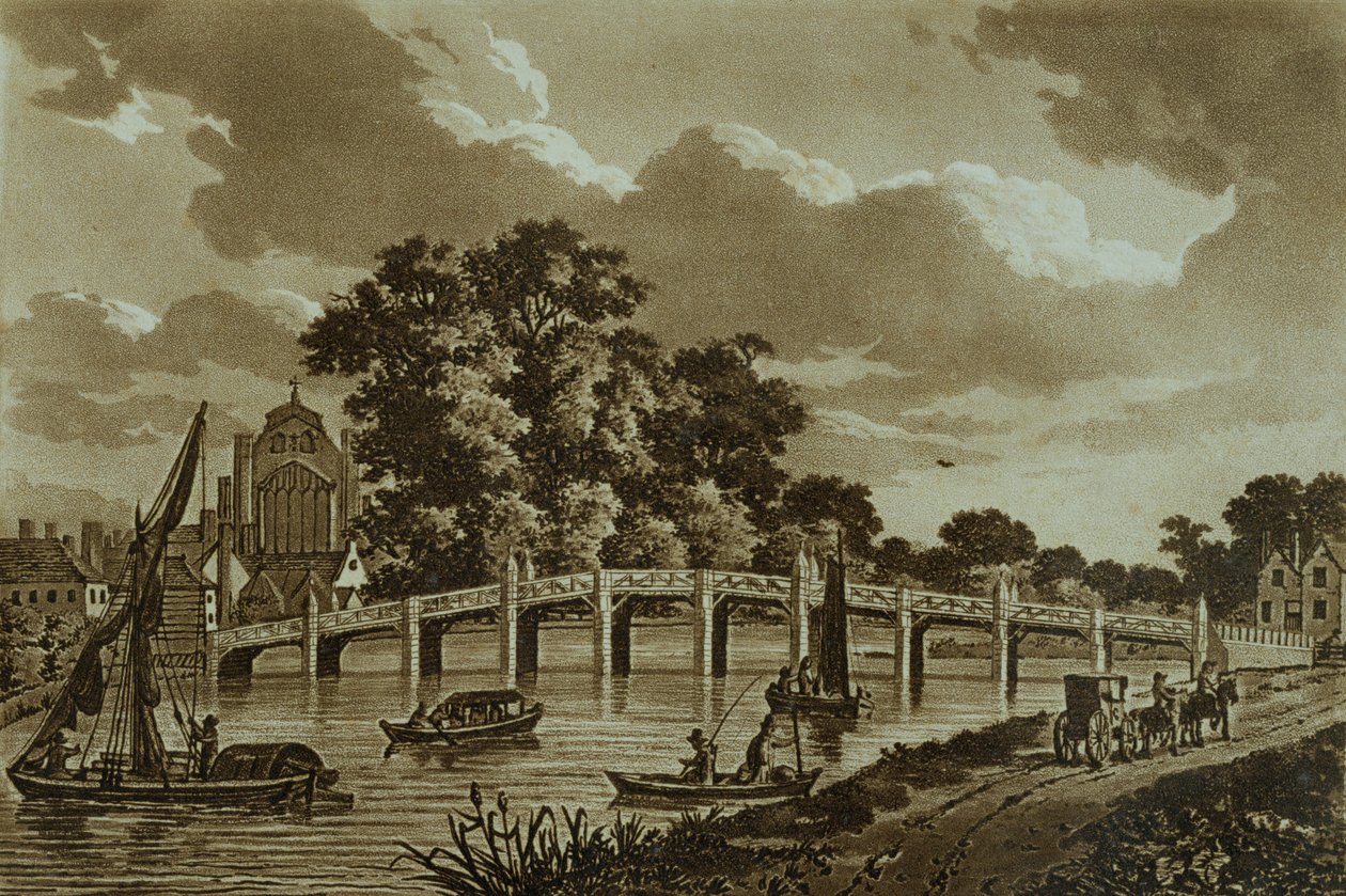Puente de Hampton Court, ilustración de 