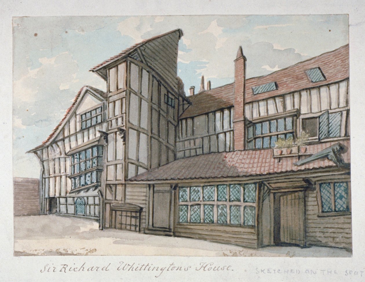 Casa de Sir Richard Whittington, Milton Street, Ciudad de Londres de Samuel Ireland