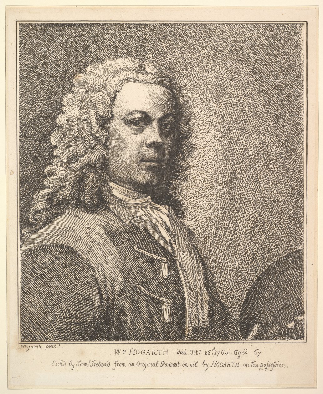 William Hogarth, Autorretrato, 1785 de Samuel Ireland