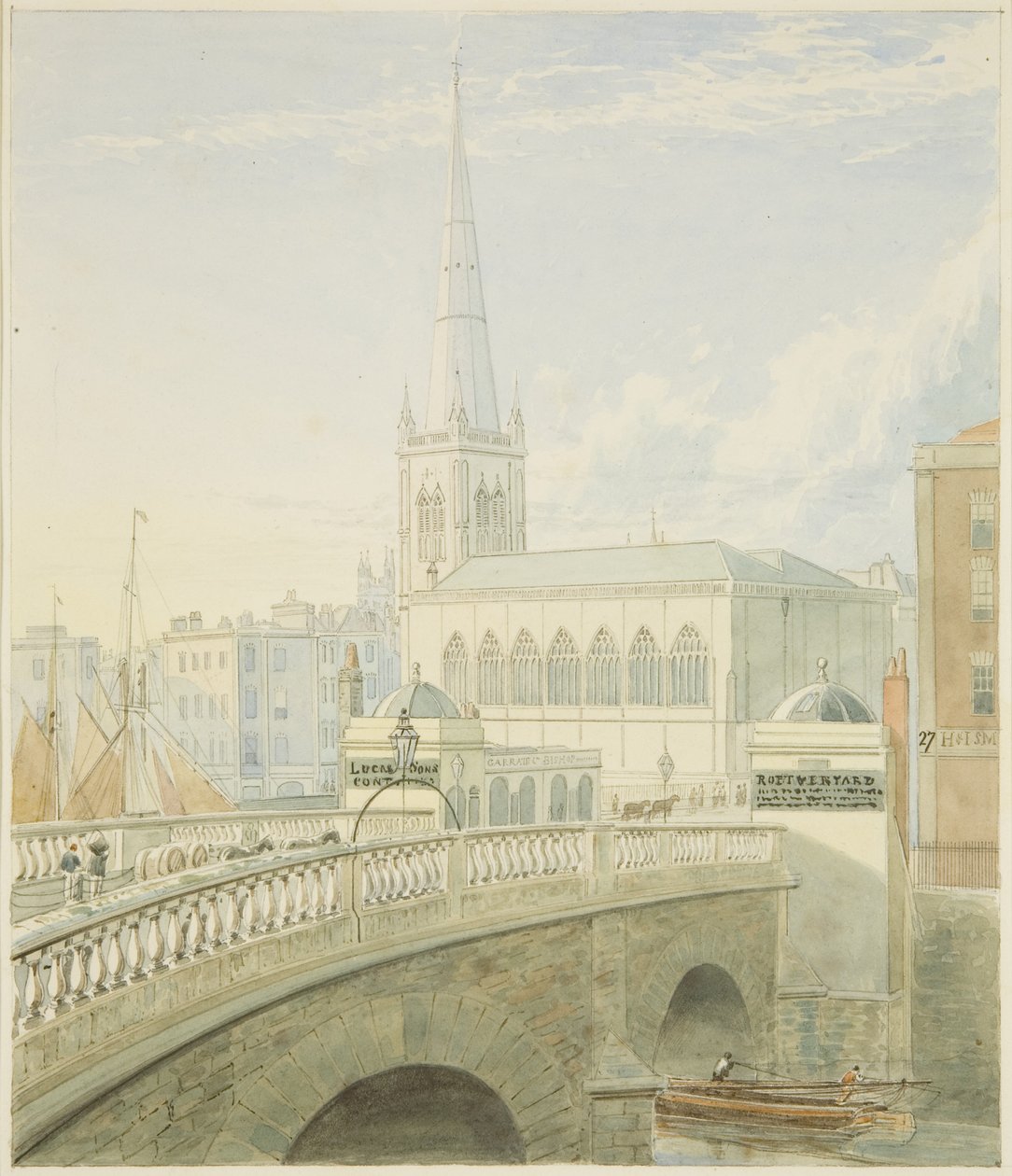 Puente de Bristol y Iglesia de San Nicolás de Samuel Jackson