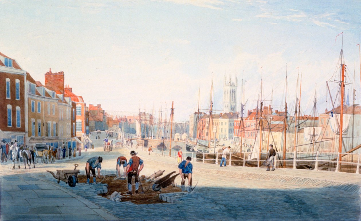 Desfile de San Agustín, Bristol, c1810 de Samuel Jackson