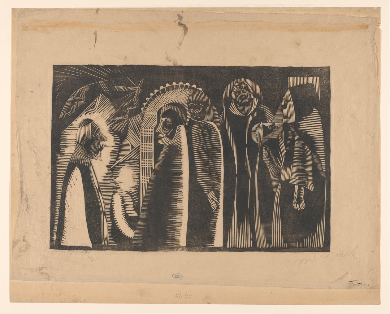 Fantasie (título original del objeto) de Samuel Jessurun de Mesquita (signed by artist)