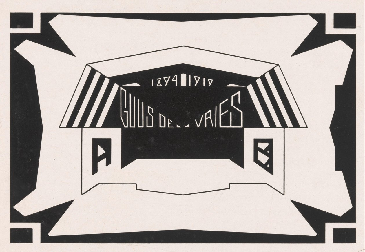 Ornamento Guus de Vries 1894/ 1919 de Samuel Jessurun de Mesquita (signed by artist)