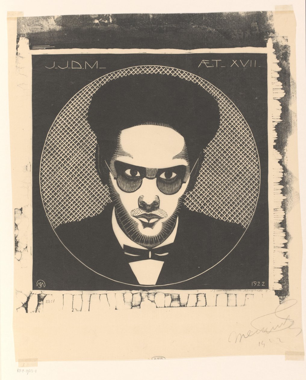 Retrato de Jaap Jessurun de Mesquita de Samuel Jessurun de Mesquita (signed by artist)