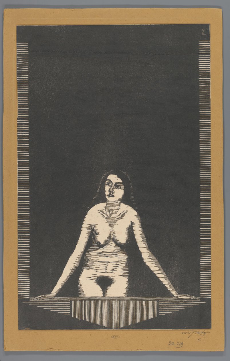 Mujer desnuda en la ventana de Samuel Jessurun de Mesquita (signed by artist)