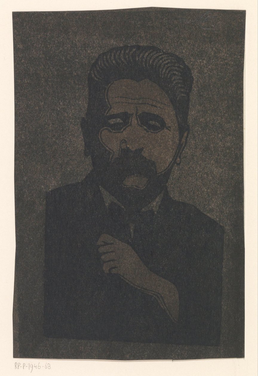 Autorretrato (con sombra paralela) de Samuel Jessurun de Mesquita (signed by artist)