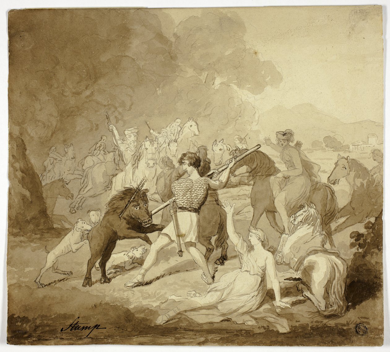 Escena de Cymbeline de Samuel John Stump