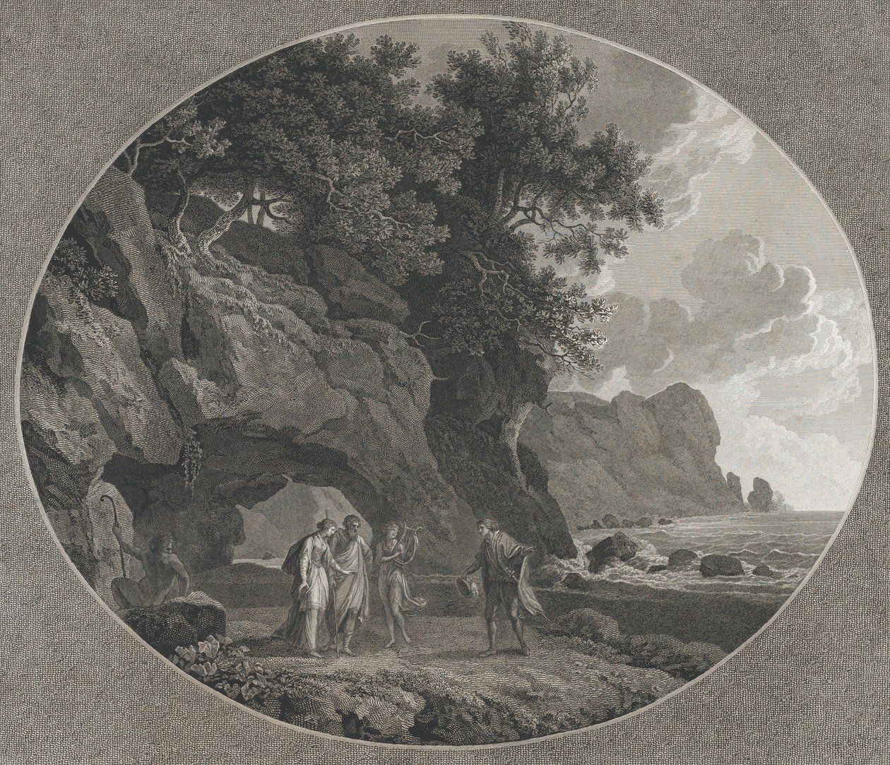 La tempestad, Acto I: Fernando y Miranda, 1788 de Samuel Middiman