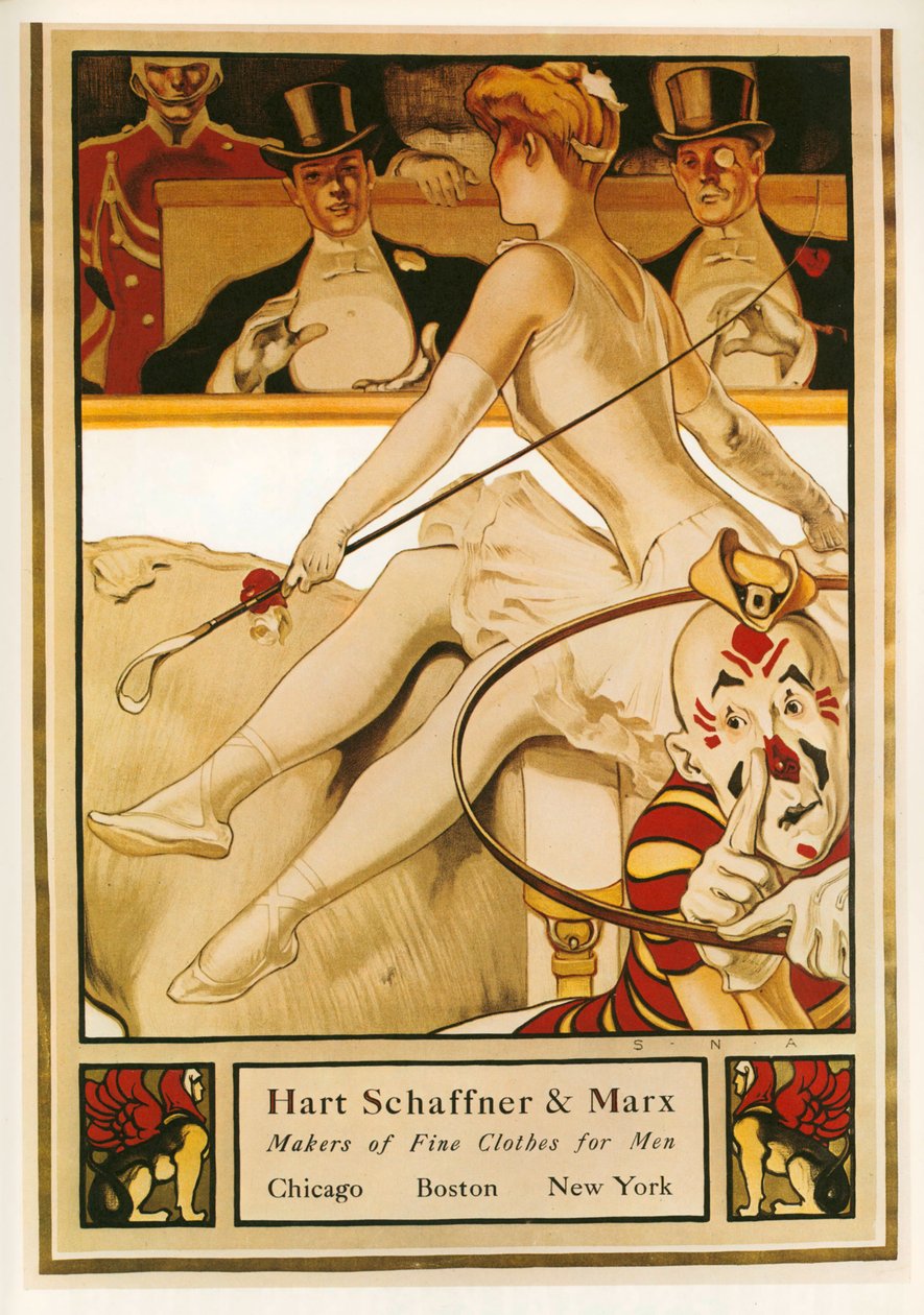 Samuel Nelson Abbott: Hart y Marx, fabricantes de ropa fina para hombres. EE.UU. ... (litografía) de Samuel Nelsol Abbott