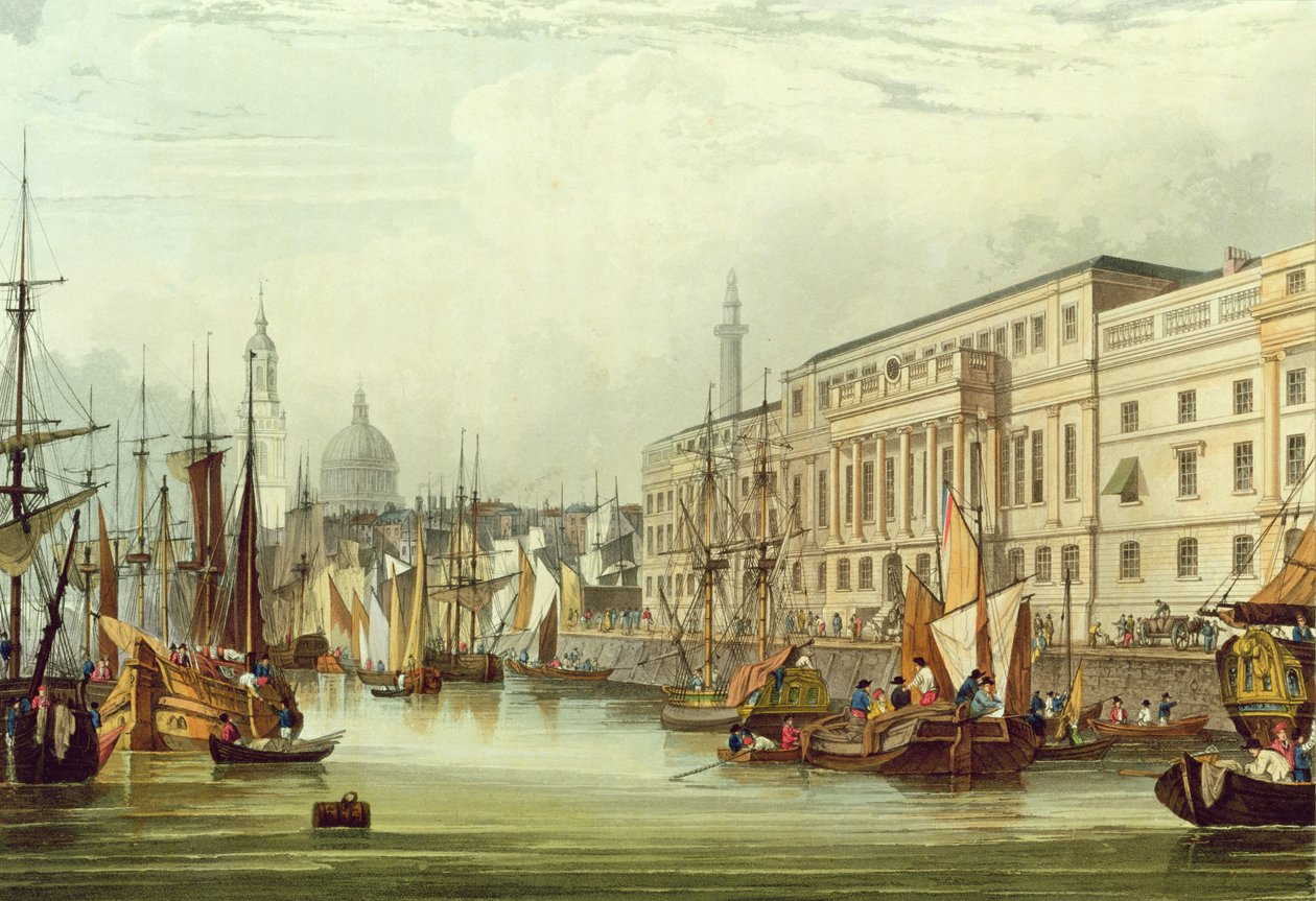 Aduana, E16, grabado por R. G. Reeve, 1828 de Samuel Owen
