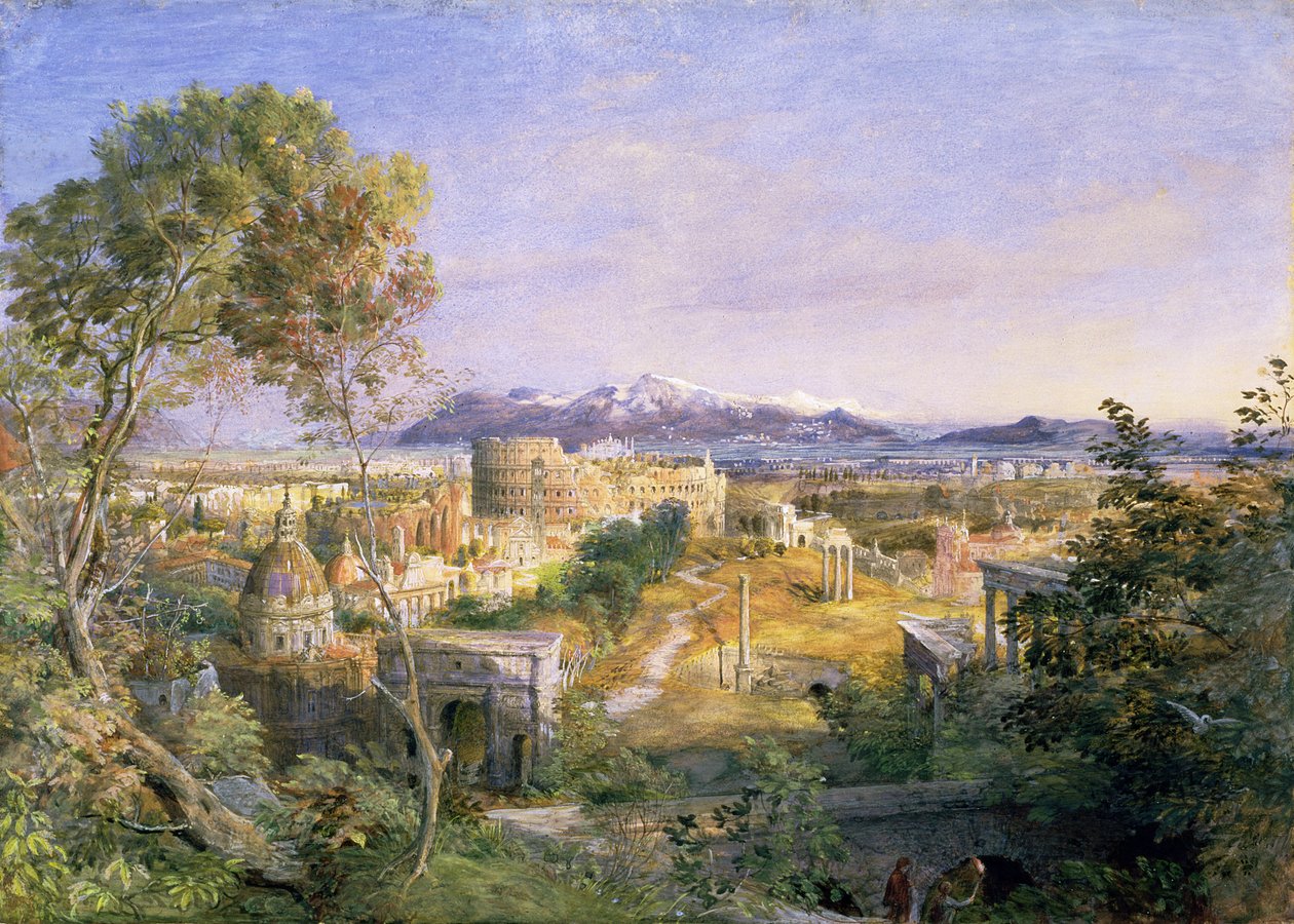 Una vista de la antigua Roma, 1838 de Samuel Palmer