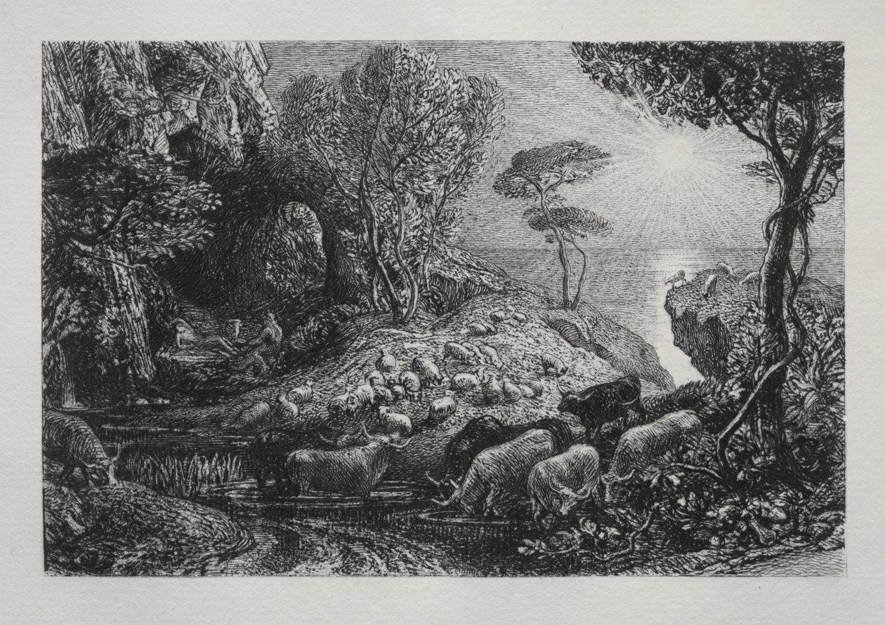 Moeris y Galatea de Samuel Palmer