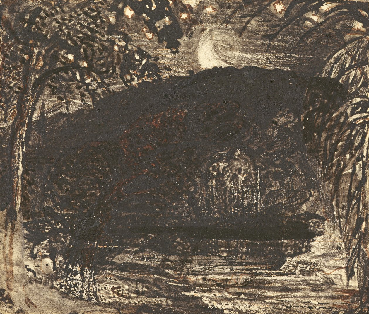 Salida de la luna de Samuel Palmer