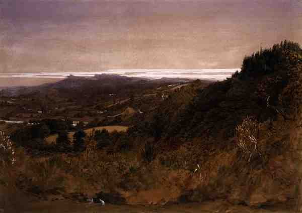 Cerca de Underriver, Sevenoaks, Kent de Samuel Palmer