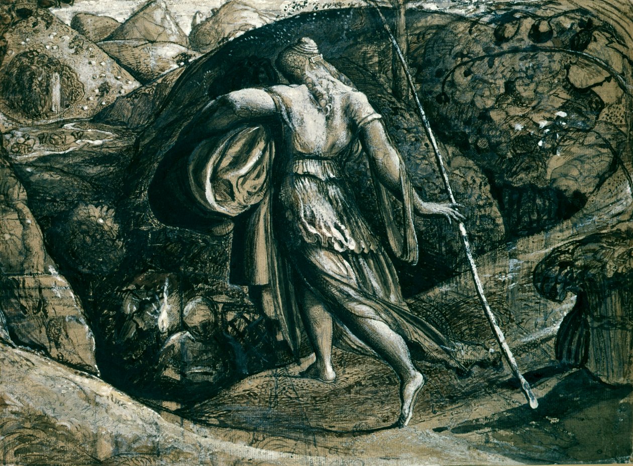 Rut regresando de espigar por Samuel Palmer de Samuel Palmer