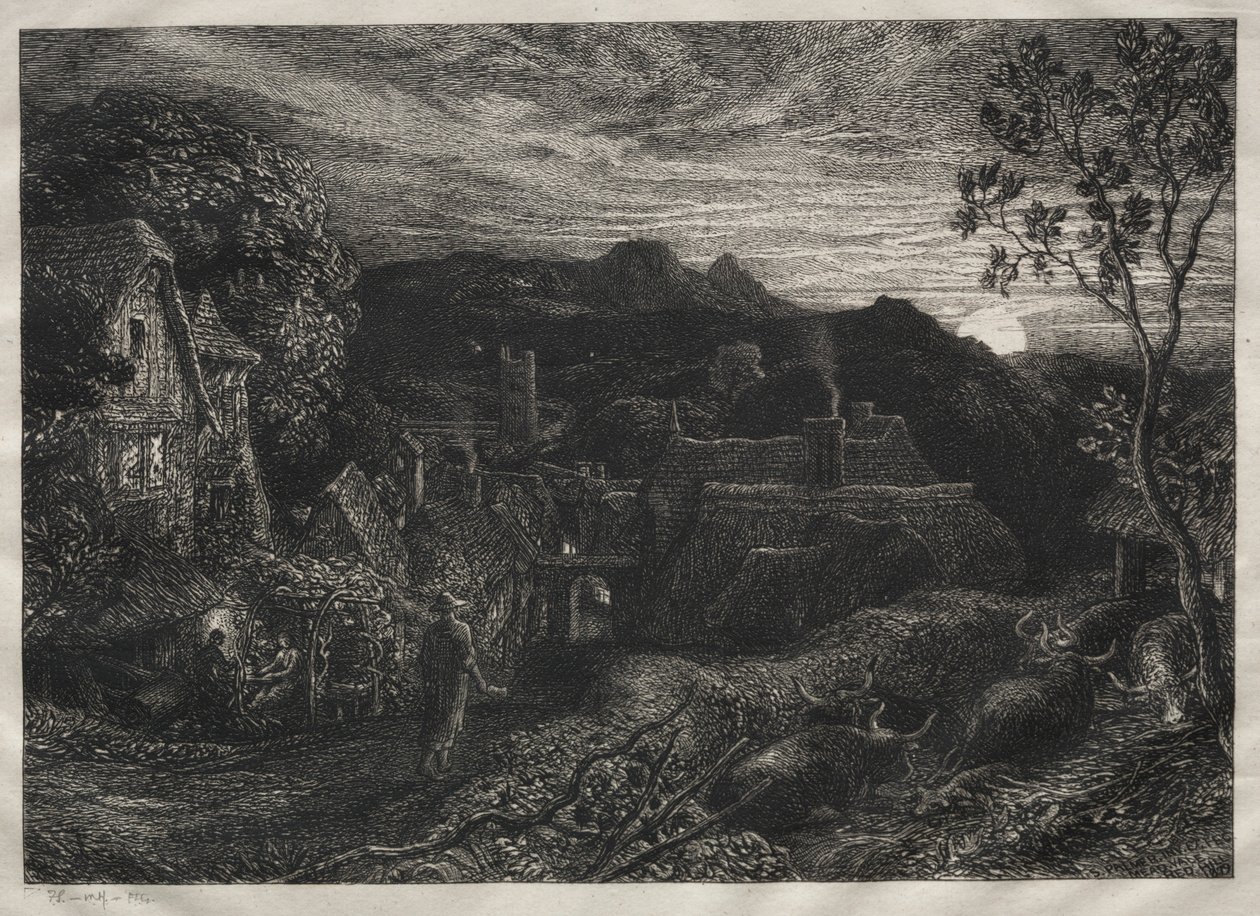 El pregonero, 1879 de Samuel Palmer