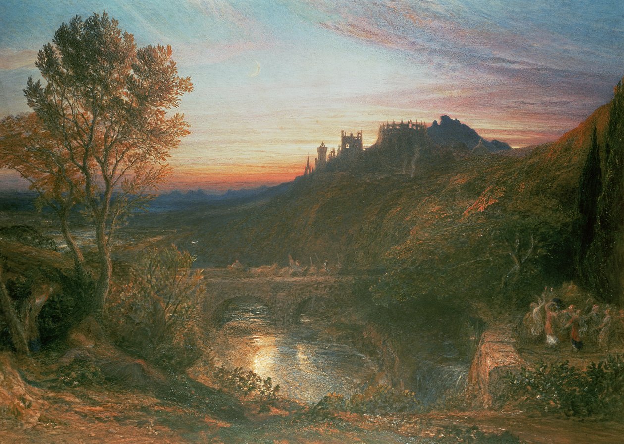 La ciudad al atardecer de Samuel Palmer