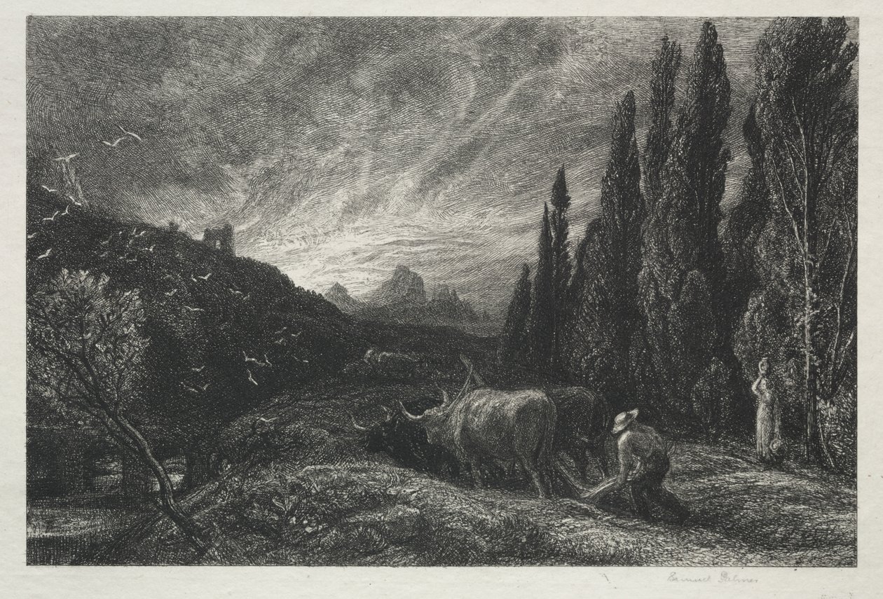 El arador temprano de Samuel Palmer