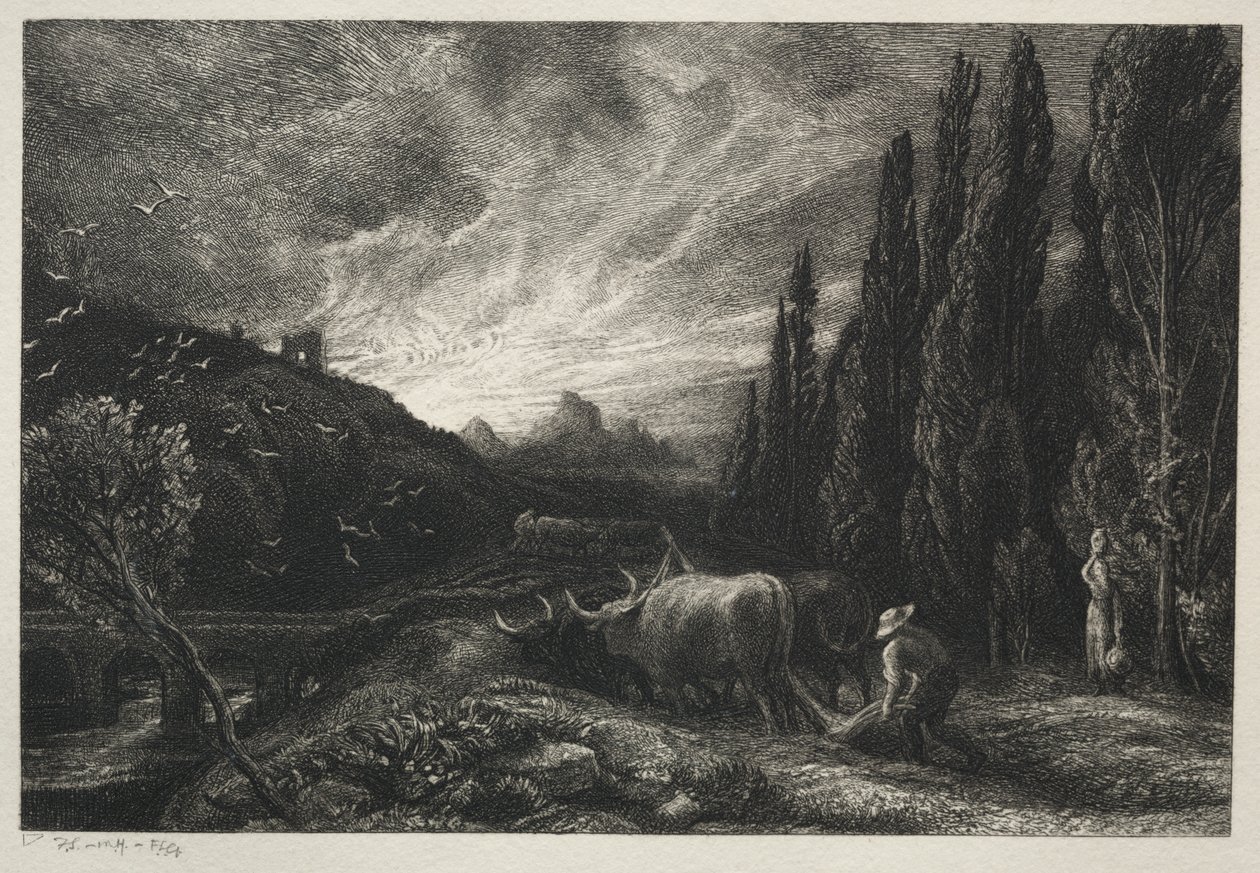 El arador temprano de Samuel Palmer