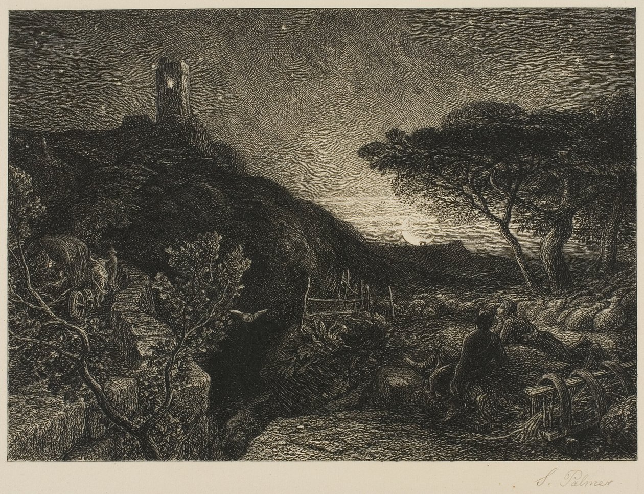 La torre solitaria de Samuel Palmer