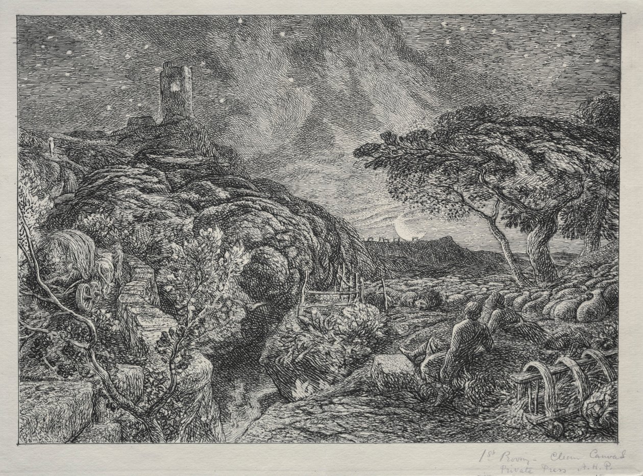 La Torre Solitaria, 1879 de Samuel Palmer