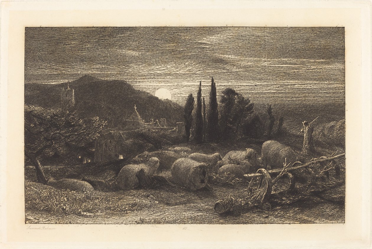 La luna creciente de Samuel Palmer