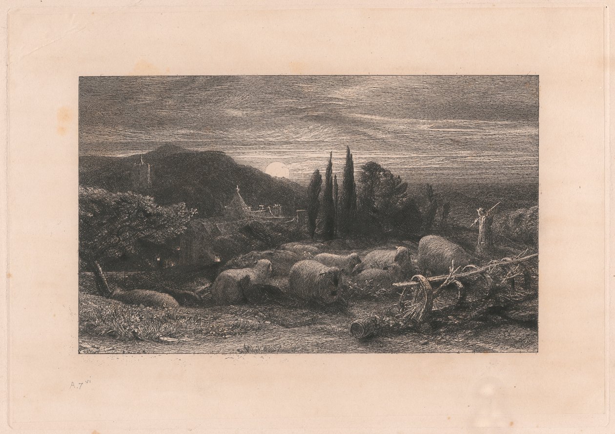 La Luna Creciente de Samuel Palmer