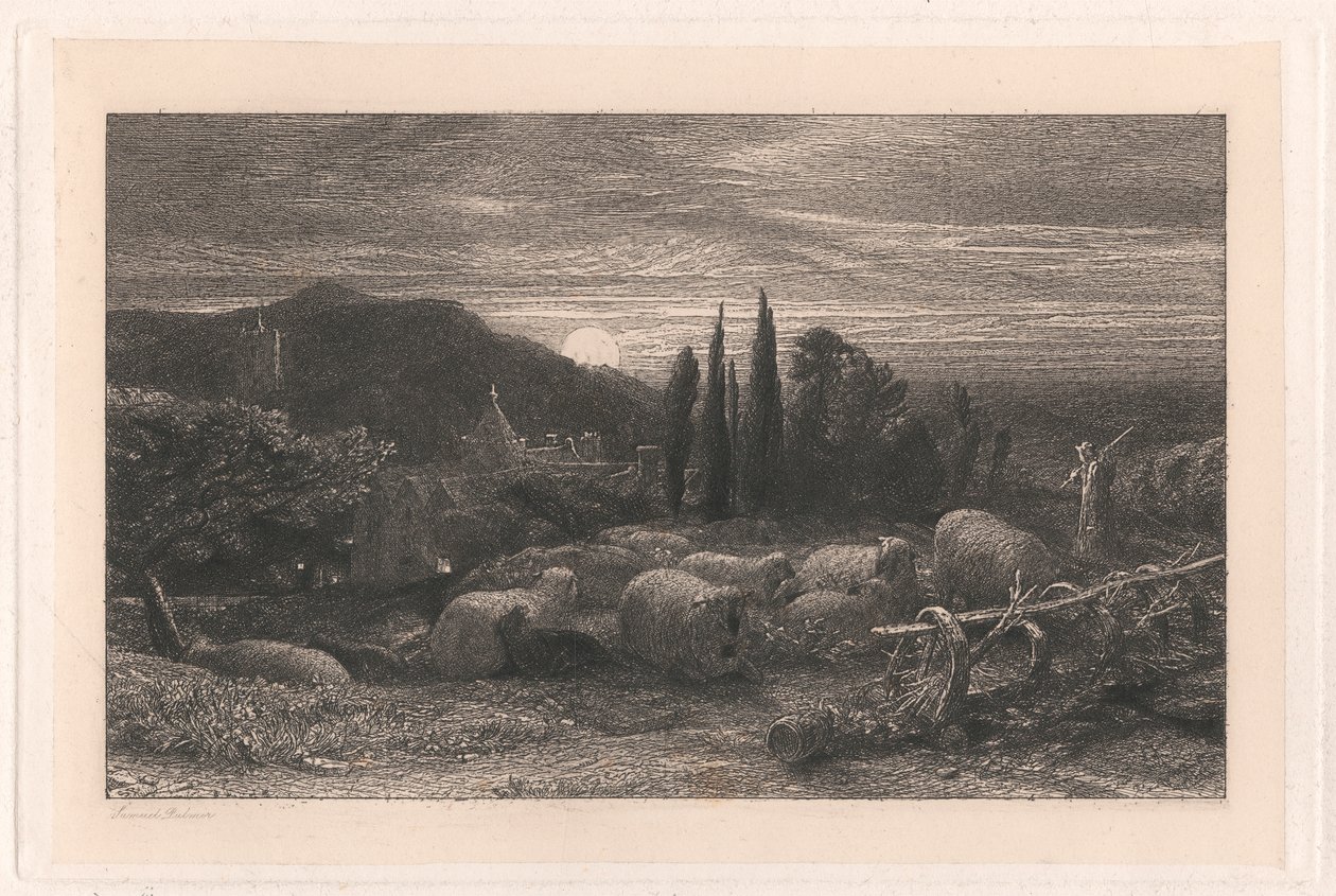 La Luna Creciente de Samuel Palmer