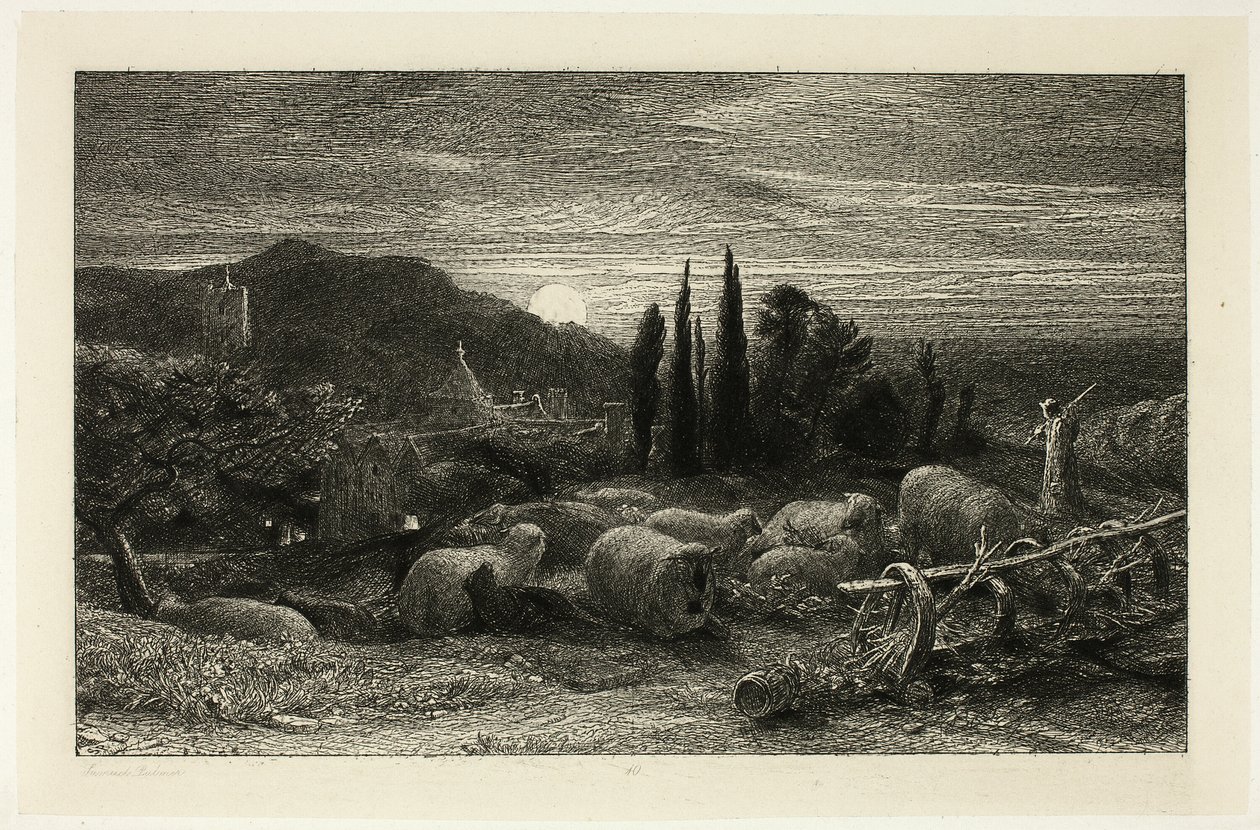 La Luna Creciente de Samuel Palmer