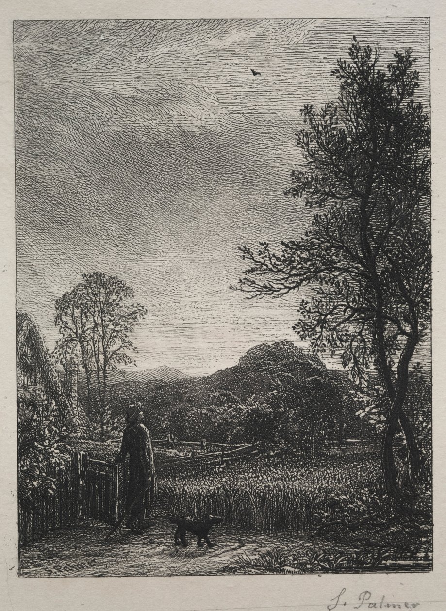 La alondra, 1850 de Samuel Palmer