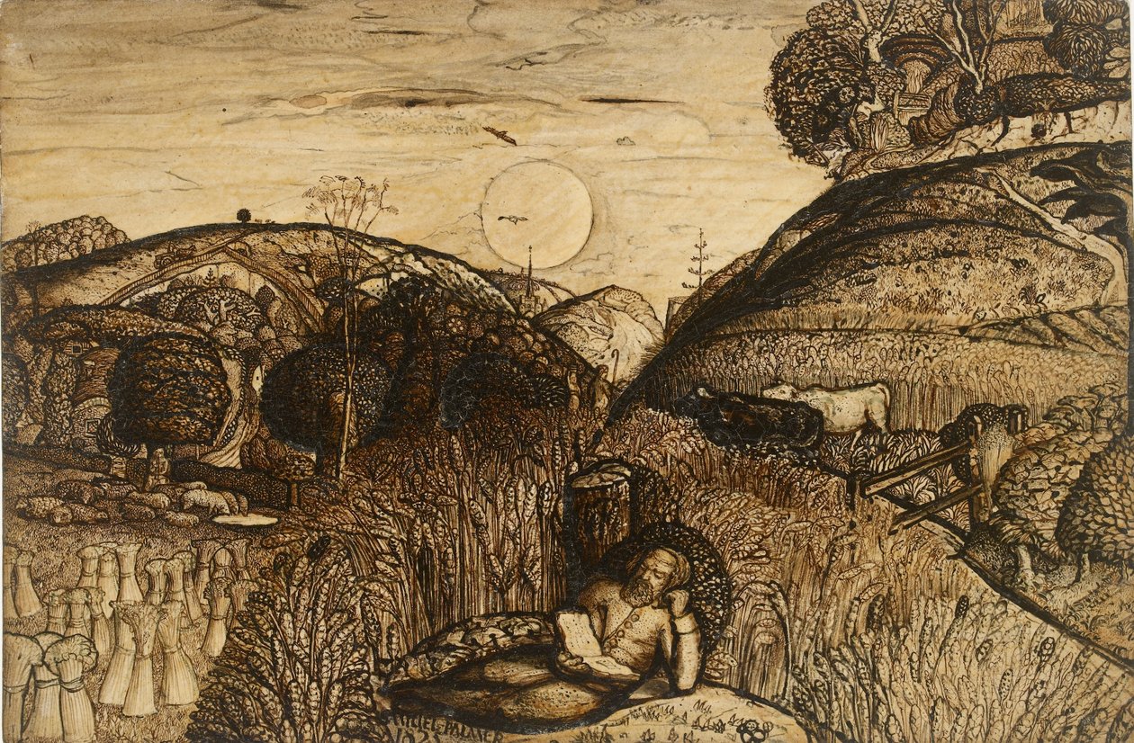El Valle Lleno de Maíz, 1825 de Samuel Palmer