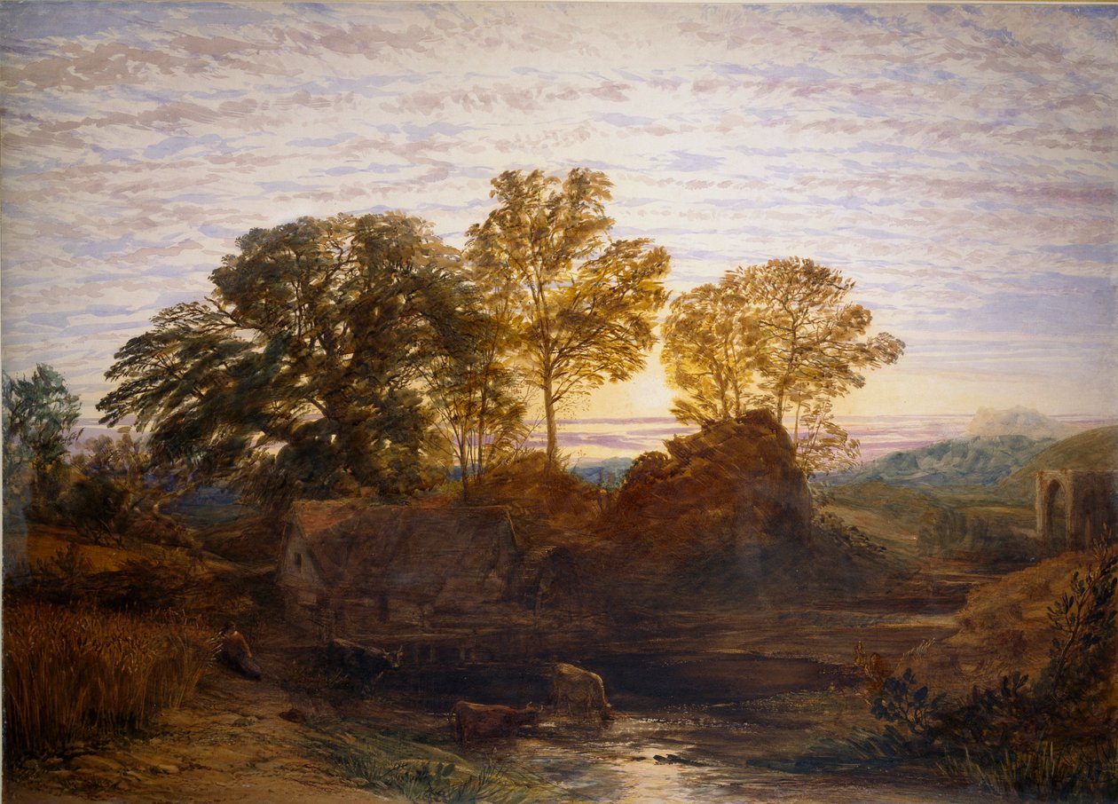 El molino de agua de Samuel Palmer