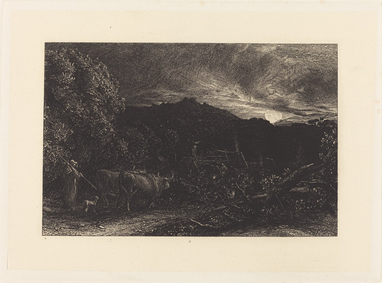 El arador cansado de Samuel Palmer