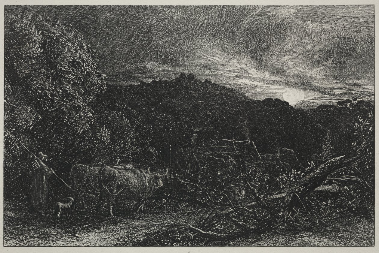 El labrador cansado de Samuel Palmer