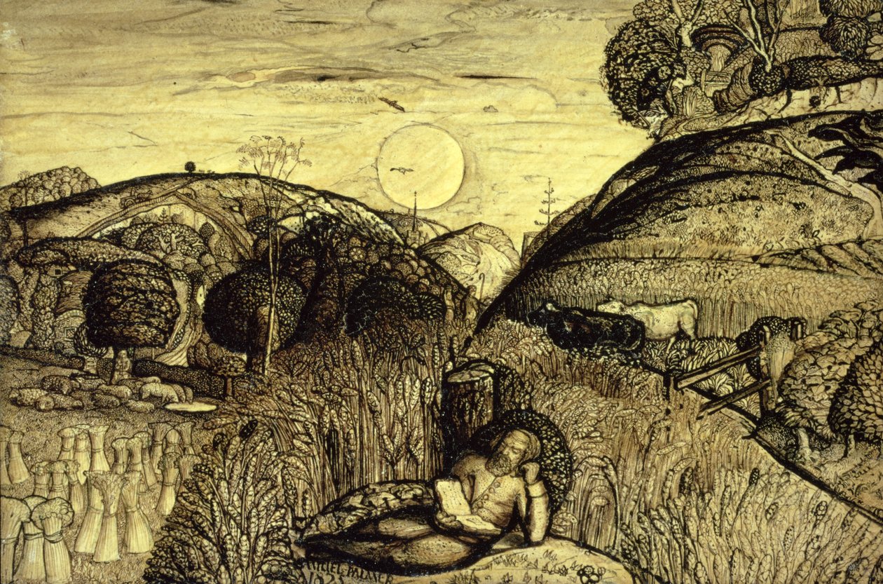 Valle espeso de maíz de Samuel Palmer