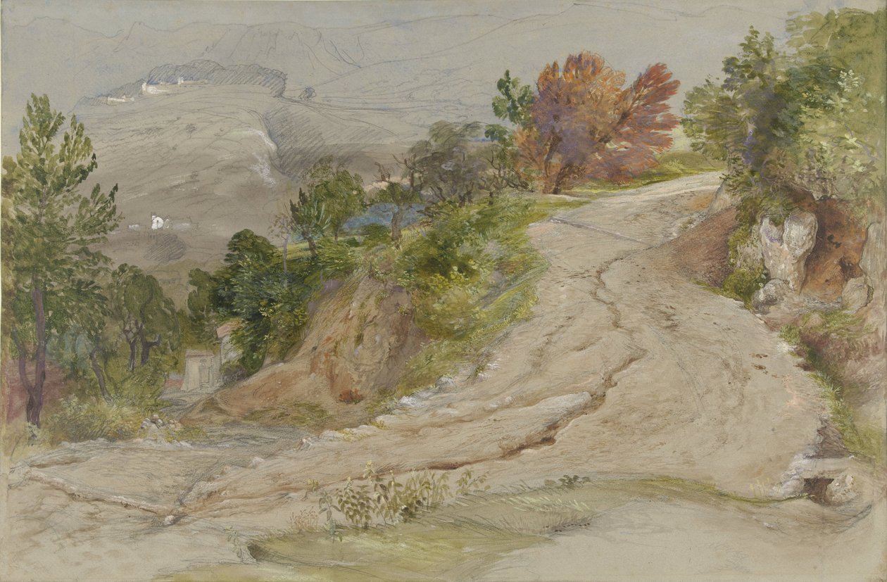 En un paisaje de montaña italiano de Samuel Palmer