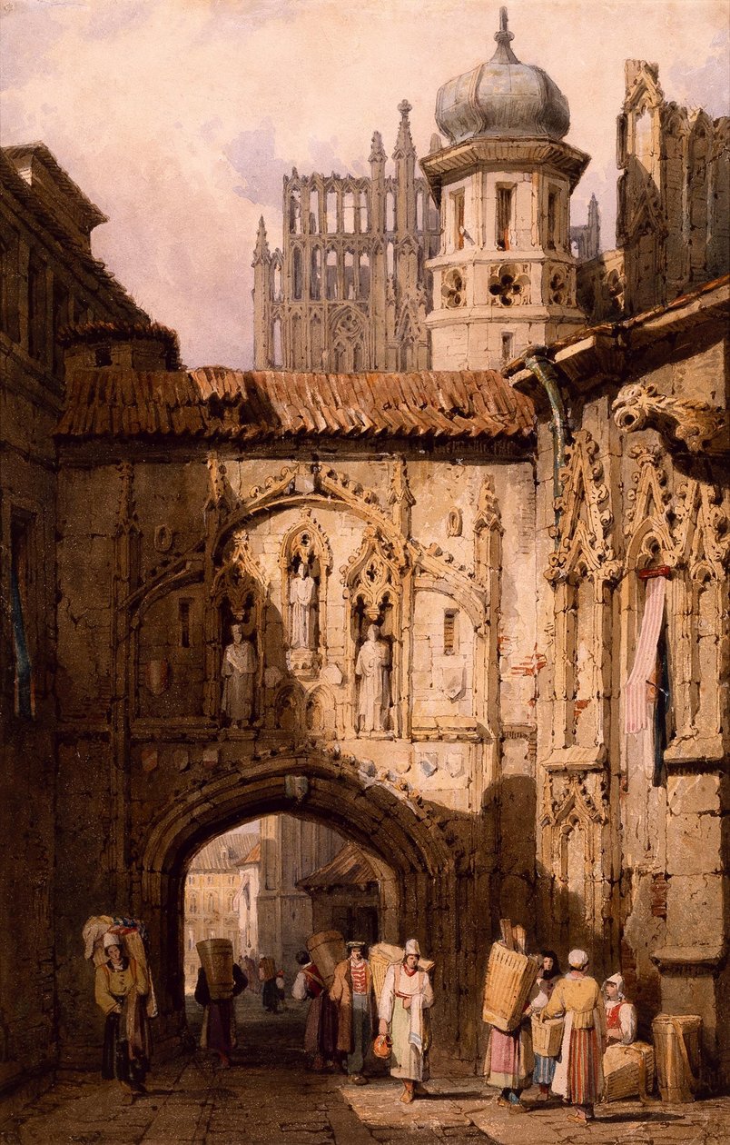 Una vista en Nuremberg por Samuel Prout de Samuel Prout