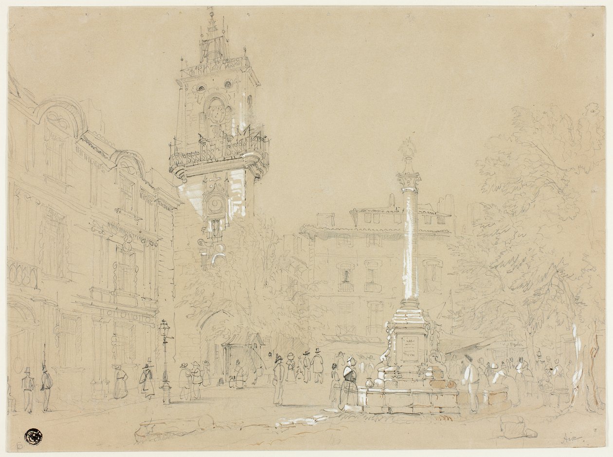 Plaza de Aix-en-Provence de Samuel Prout