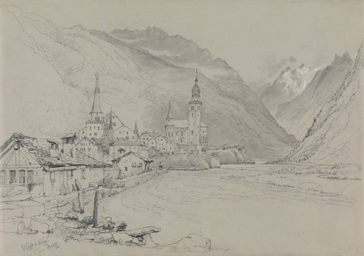 Visp o Viege, cerca de Brig de Samuel Prout