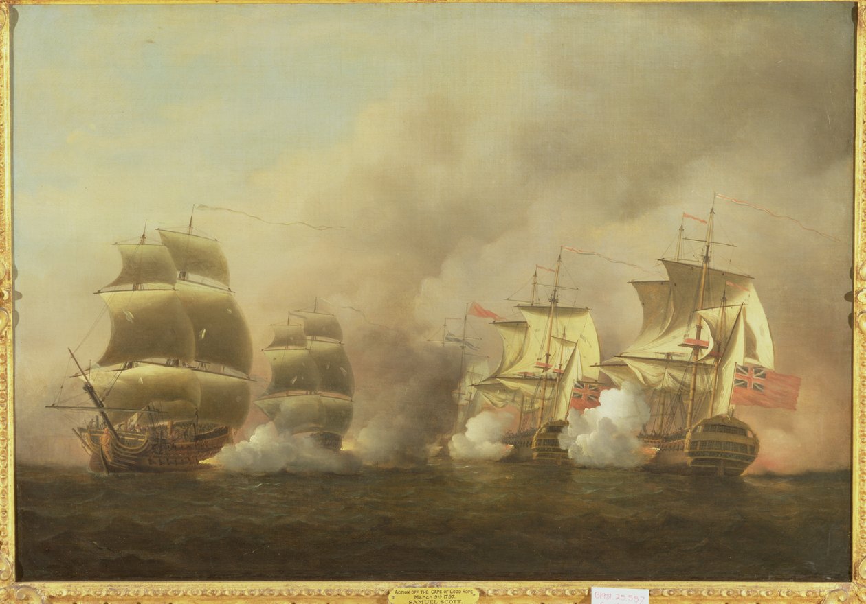 Acción Frente al Cabo de Buena Esperanza, 9 de Marzo de Samuel Scott