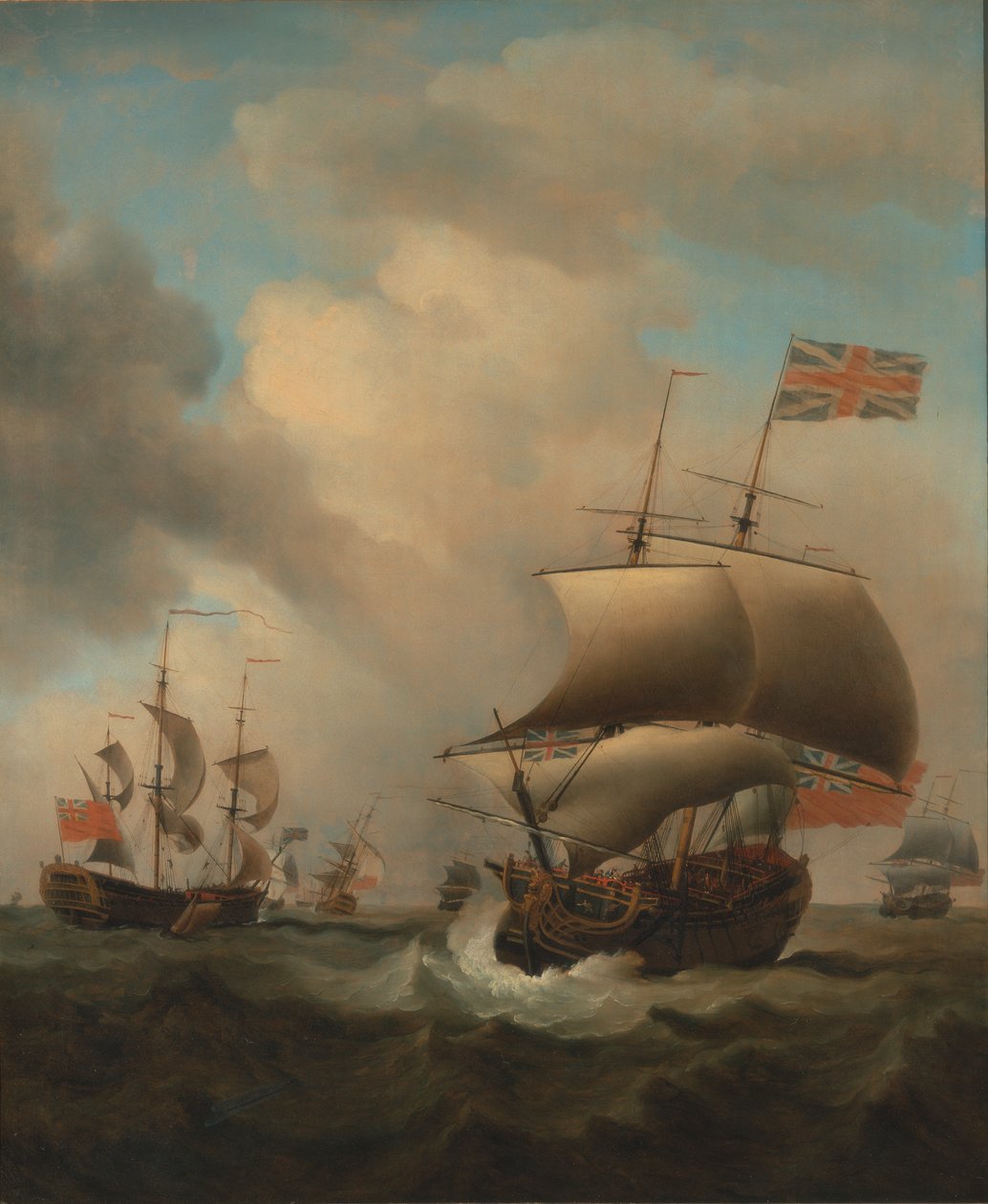 Navegar en un mar agitado de Samuel Scott