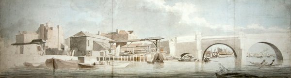 Puente de Westminster, el lado de Surrey de Samuel Scott