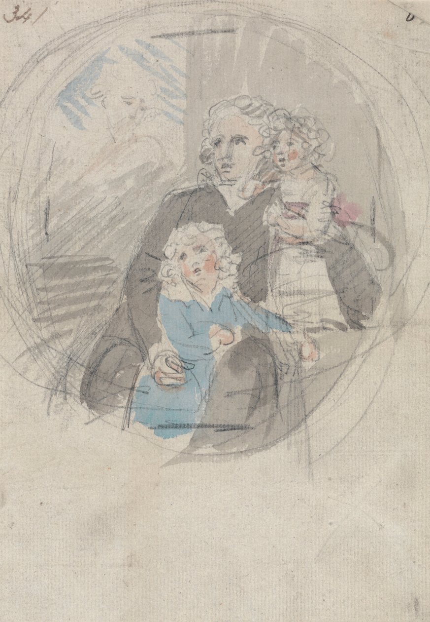 Estudio para un grupo de retratos de Samuel Shelley