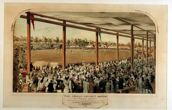 El gran partido de cricket: Once de toda Inglaterra contra los veintidós de Nueva Gales del Sur de Samuel Thomas Gill
